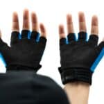 CUBE Gloves Performance Junior short finger blue
