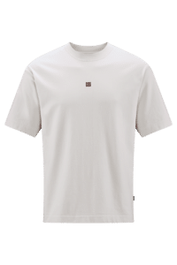 CUBE Organic T-Shirt Logo Dropshoulder beige