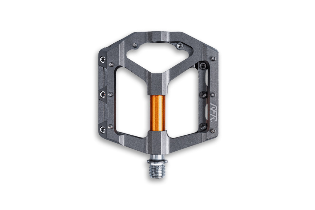 Cube RFR Pedals Flat SLT grey´n´orange Platformas pedāļi