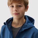 4F SOFTSHELL JACKET, BLUE kids