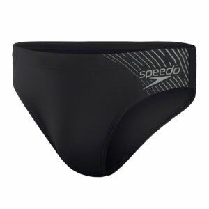 Speedo Medley Logo 7cm Brief M, Black / USA Charcoal