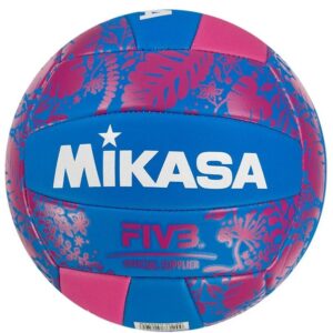 Mikasa FIVB Beach Volleyball, Blue/White/Pink