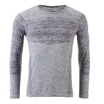 Halti Free Recy Seamless M LS shirt, Folkstone Grey mela