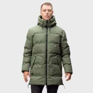 Halti Linjat M puffer parka, Four Leaf Clover Green