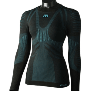 Mico LONG sleeves Round NECK SHIRTEXTRA DRY, NERO/TURCHE