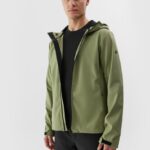 4F SOFTSHELL JACKET, KHAKI