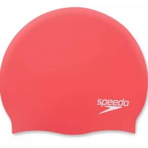 Speedo Plain Moulded silicon cap, phoenix red
