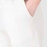 4F TROUSERS, OFF WHITE/1013