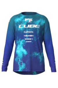 CUBE MTB Jersey ROOKIE X Actionteam L/S blue´n´green