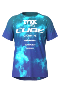 CUBE MTB Jersey X Actionteam S/S blue´n´green