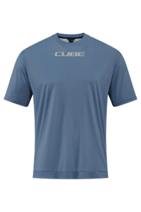 CUBE MTB Round Neck Jersey TECH S/S smoke blue