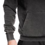 CUBE Organic Hoodie Script washed black