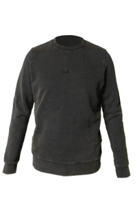 CUBE Organic Sweater Script washed black