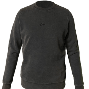 CUBE Organic Sweater Script washed black