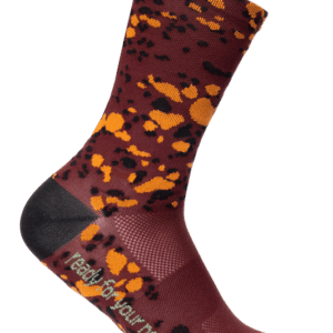 CUBE Socks High Cut Road/XC Sprinkle bordeaux