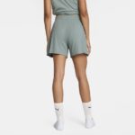 ess elevated high rise rib shorts 5 gre pu 685026 30