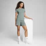 ess elevated rib tee green moon pu 685021 30 1