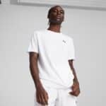 ess small logo poly tee puma white pu 682542 02