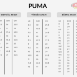 puma apavu izmēri