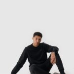 4F SWEATSHIRT, DEEP BLACK/1767