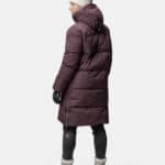 sammal w insulated parka jacket fudge maroon red ha 065 0574 c68