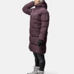 sammal w insulated parka jacket fudge maroon red ha 065 0574 c68 1