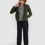 bērnu jaka fleece khaki 4f jwaw25tflem413 43s