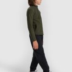 bērnu jaka fleece khaki 4f jwaw25tflem413 43s 1