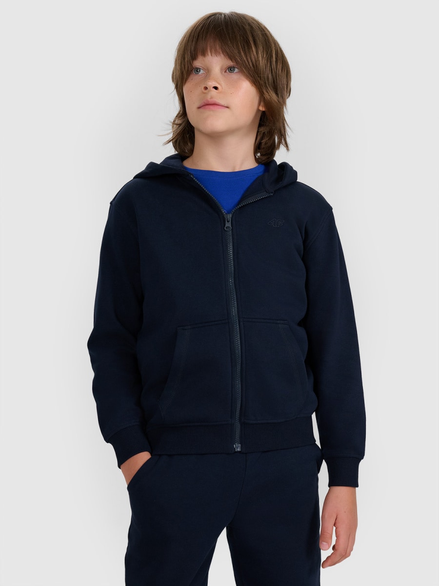 bērnu jaka sweatshirt navy 4f jwmm00tswsm1859 31s
