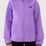 bērnu virsjaka softshell jacket violet 4f jwaw25tsoff373 51s