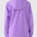 bērnu virsjaka softshell jacket violet 4f jwaw25tsoff373 51s