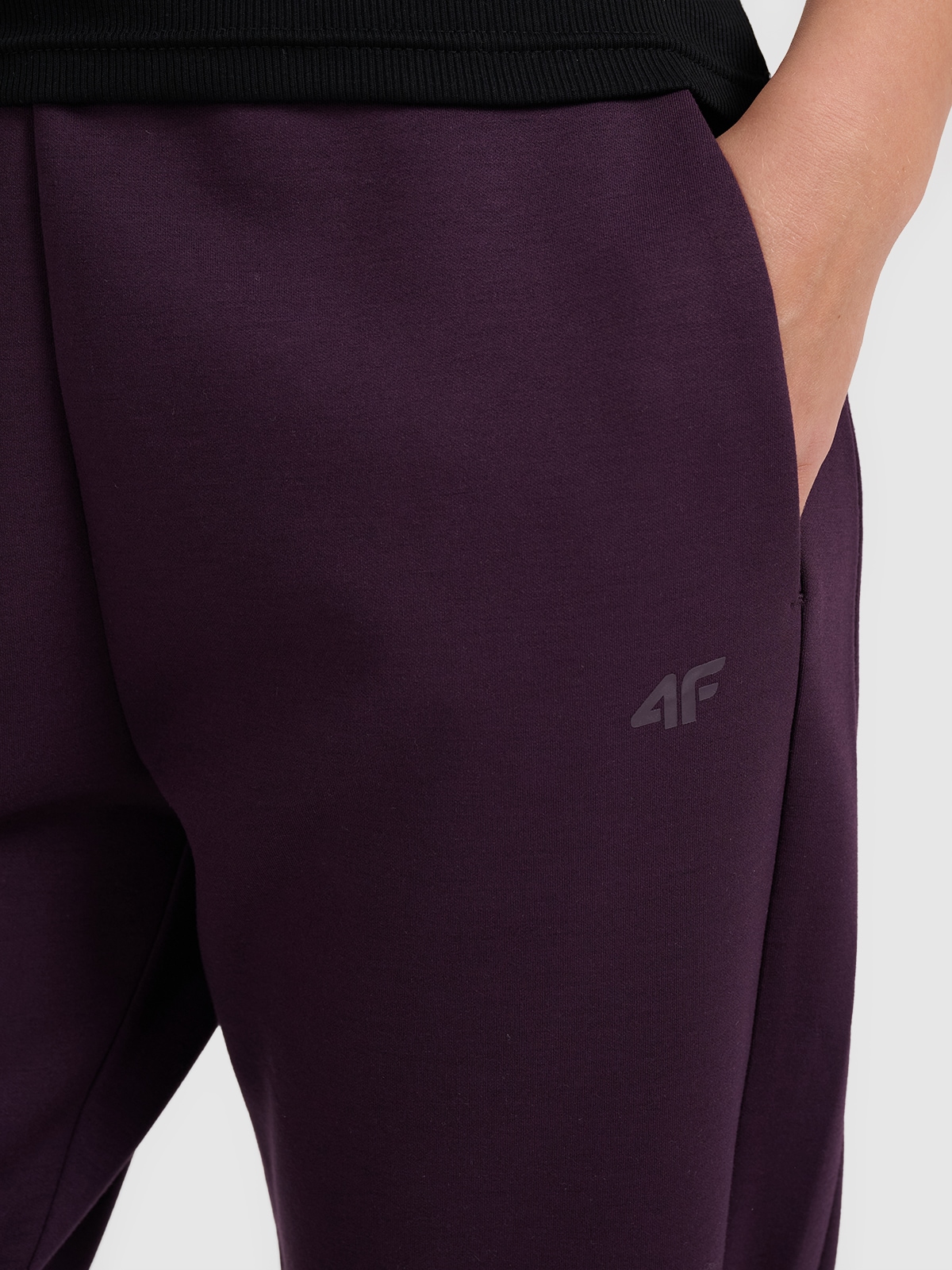 brīvā laika bikses trousers dark violet 4f waw25ttrof1197 50s 1