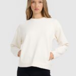 brīvā laika džemperis sweatshirt creme 4f waw25tswsf1871 12s