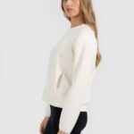 brīvā laika džemperis sweatshirt creme 4f waw25tswsf1871 12s
