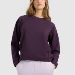 brīvā laika džemperis sweatshirt dark violet 4f waw25tswsf1871 50s