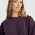 brīvā laika džemperis sweatshirt dark violet 4f waw25tswsf1871 50s 1