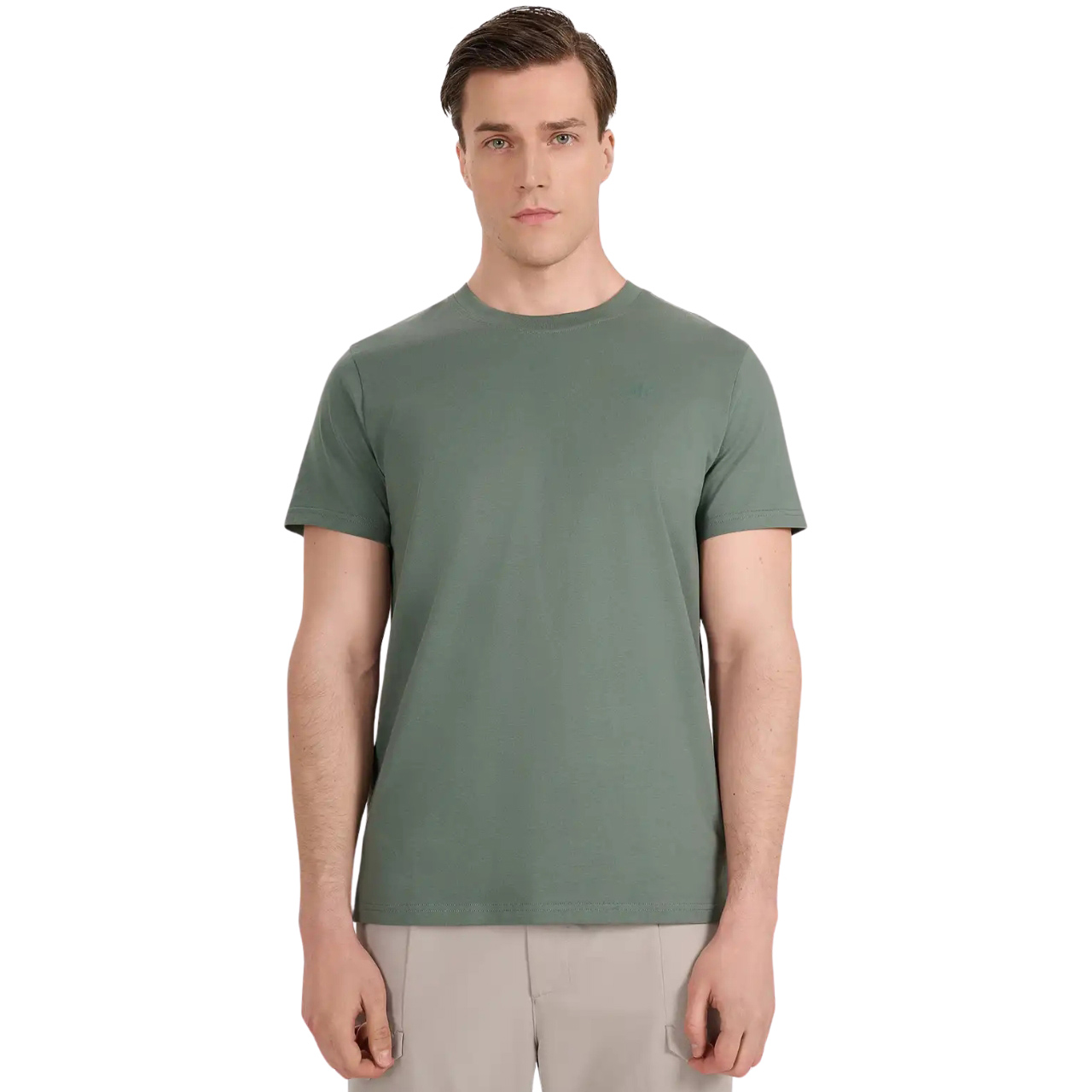brīvā laika krekls tshirt green 4f waw25ttshm2441 41s
