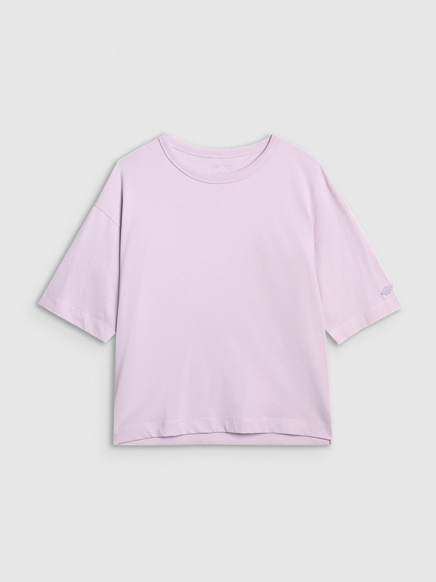 brīvā laika krekls tshirt light violet 4f waw25ttshf2350 52s 3