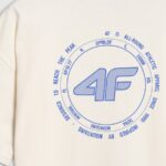 brīvā laika tkrekls tshirt creme 4f waw25ttshm2403 12s 2