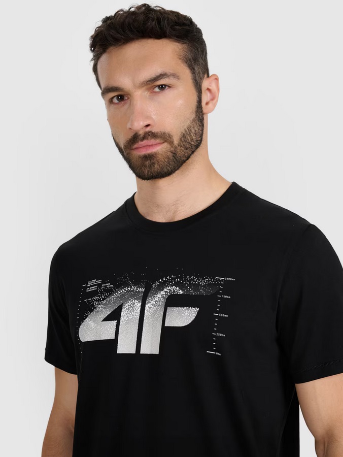 brīvā laika tkrekls tshirt deep black 4f waw25ttshm2359 20s