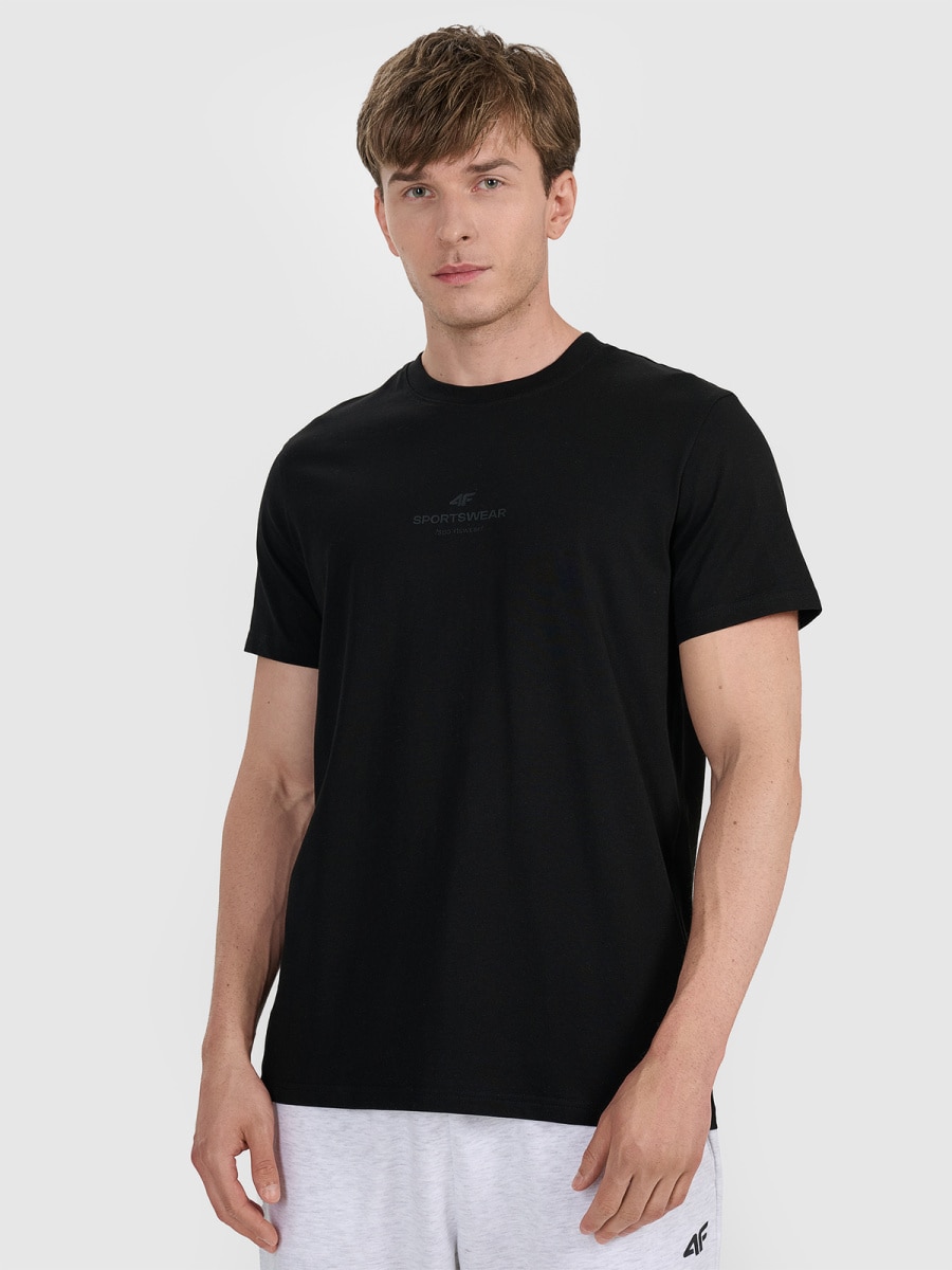 brīvā laika tkrekls tshirt deep black 4f waw25ttshm2961 20s