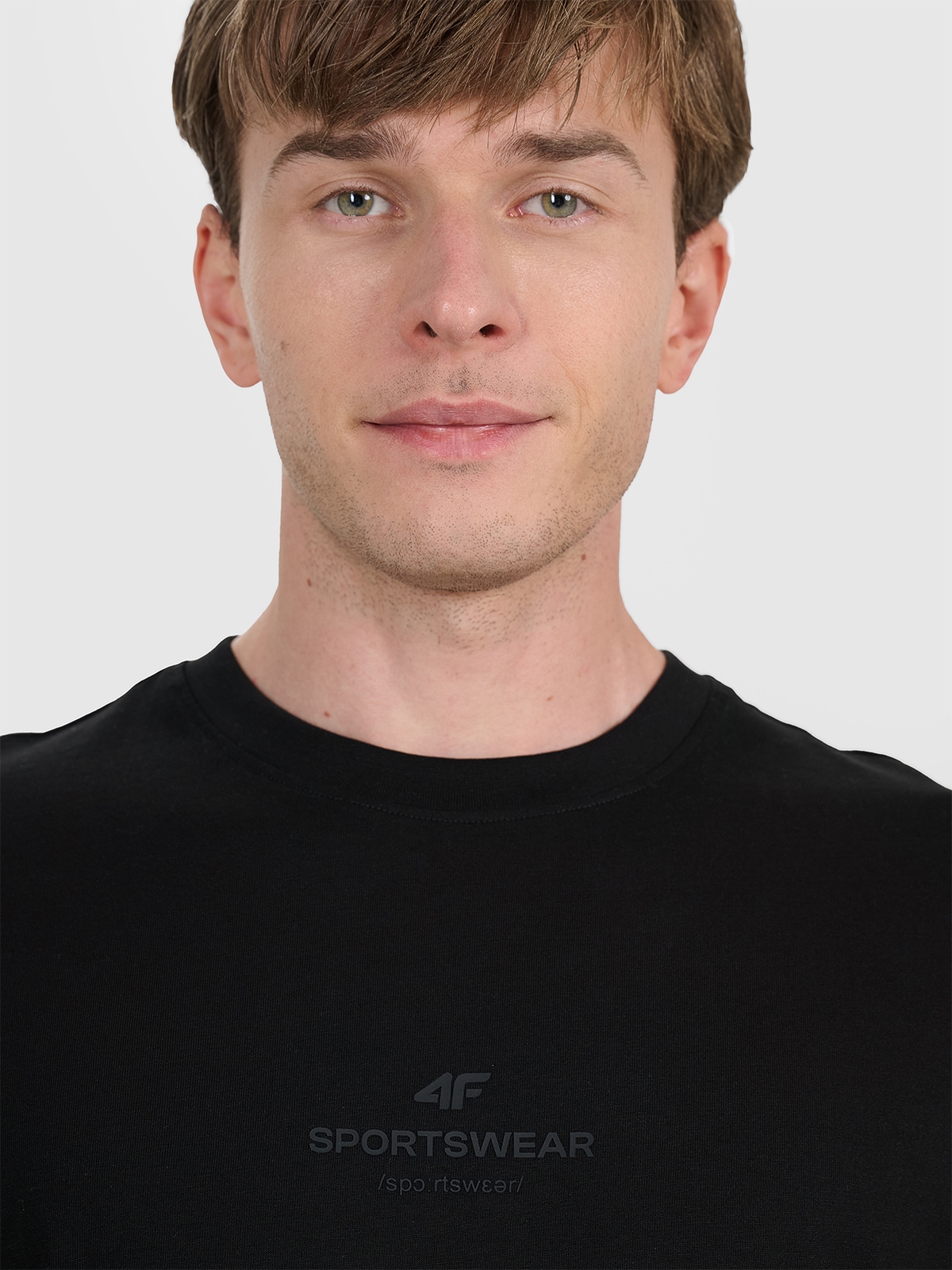 brīvā laika tkrekls tshirt deep black 4f waw25ttshm2961 20s