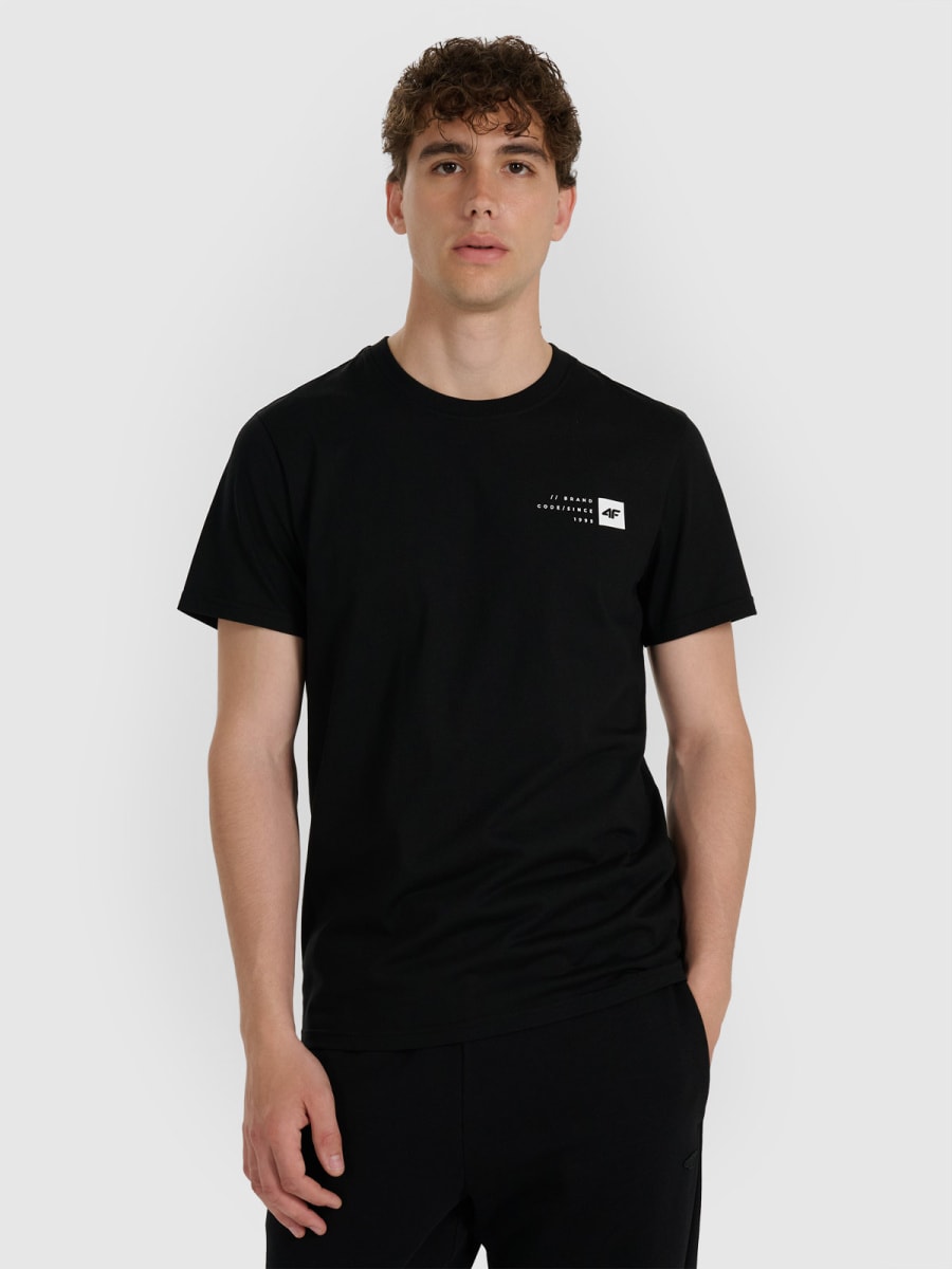 brīvā laika tkrekls tshirt deep black 4f waw25ttshm3131 20s