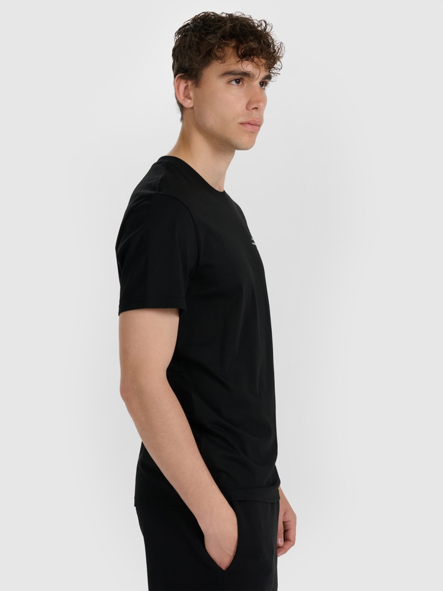 brīvā laika tkrekls tshirt deep black 4f waw25ttshm3131 20s