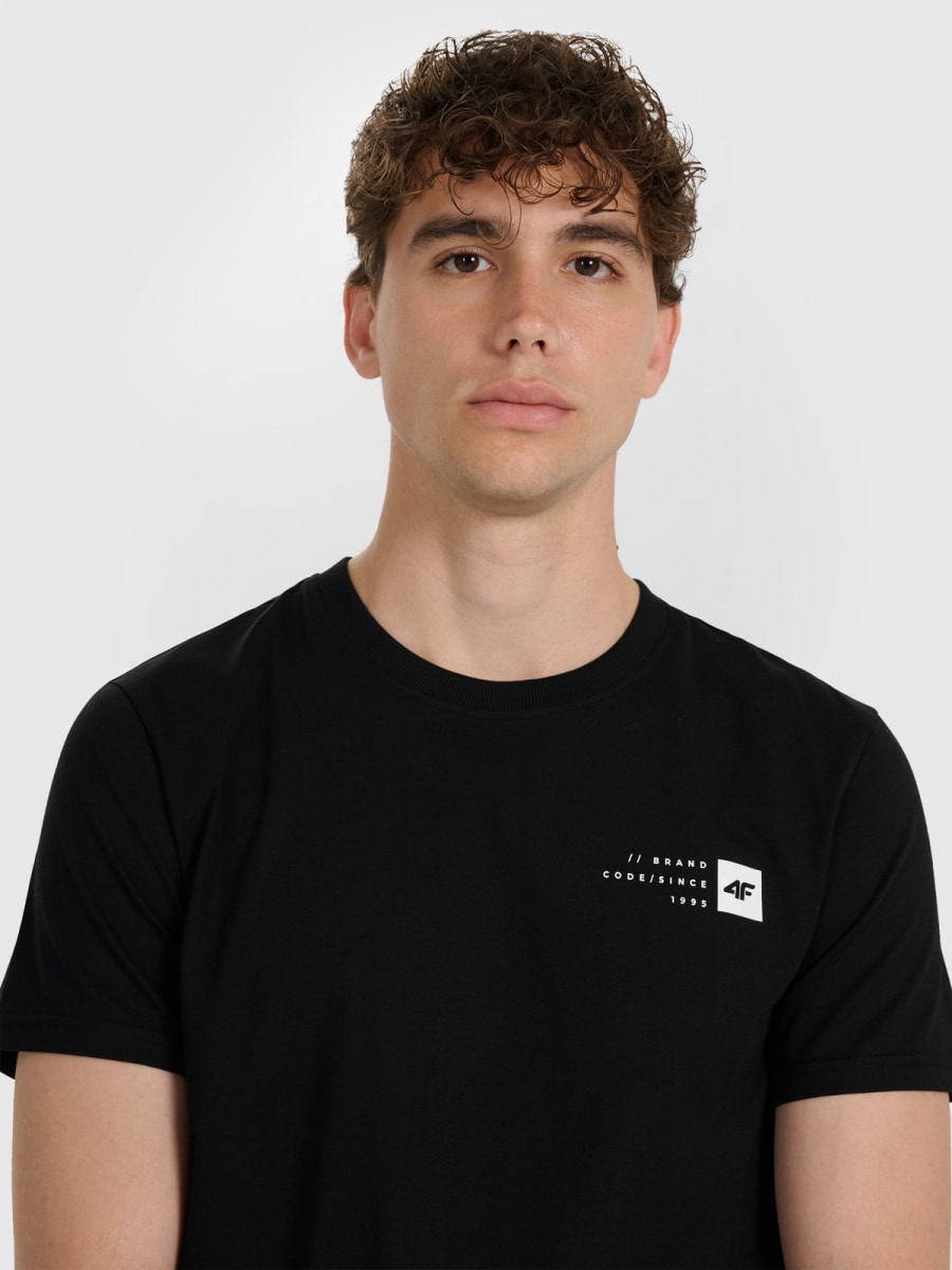 brīvā laika tkrekls tshirt deep black 4f waw25ttshm3131 20s 1
