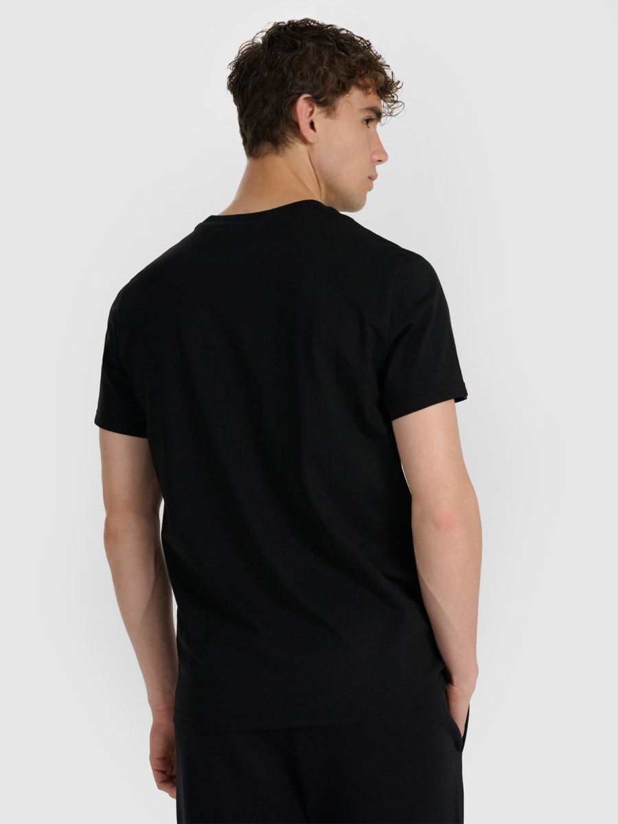 brīvā laika tkrekls tshirt deep black 4f waw25ttshm3131 20s 2