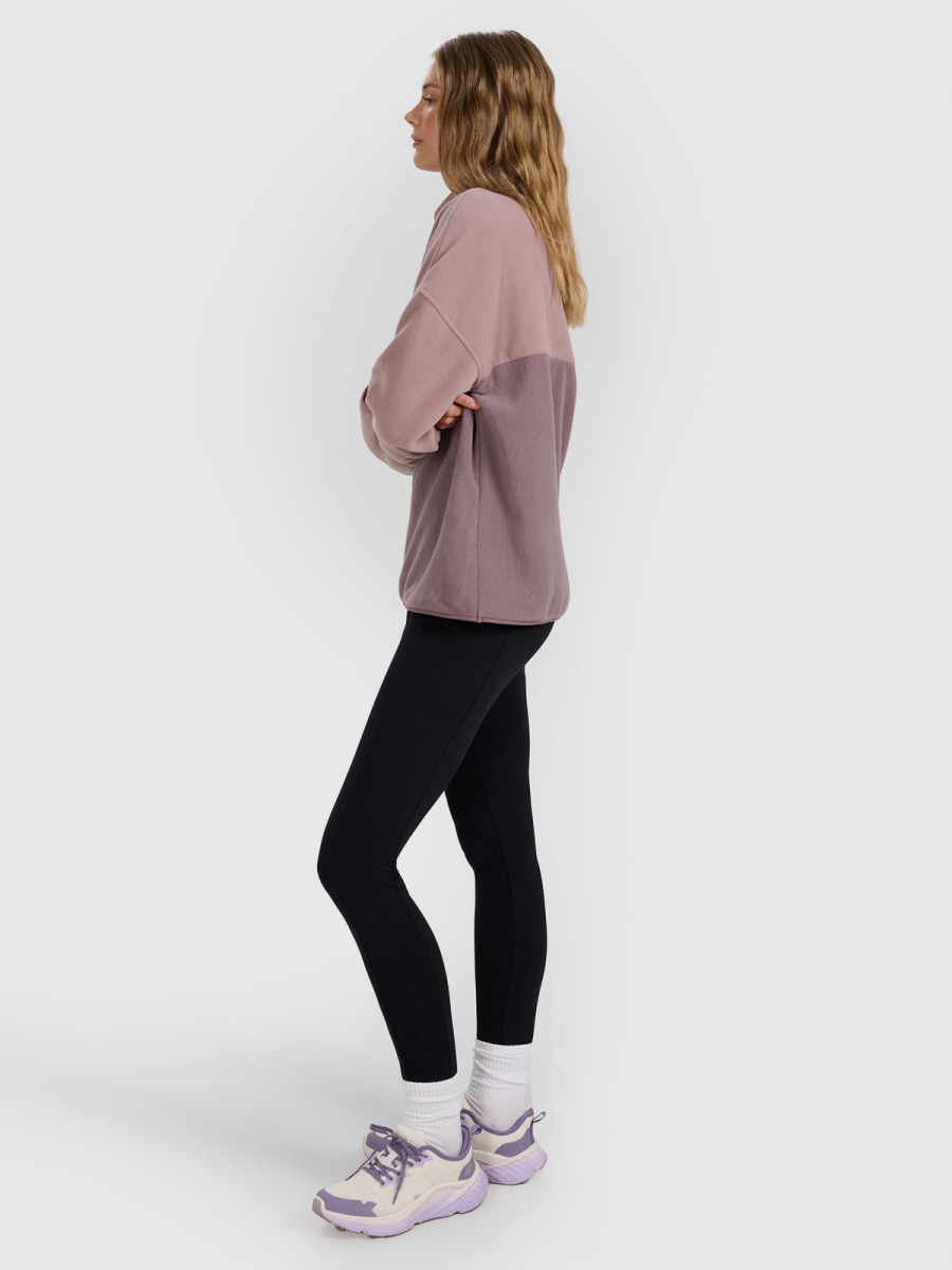 flīsa jaka fleece beige 4f waw25tflef421 83s