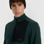 flīsa jaka fleece dark green 4f waw25tflem414 40s 1