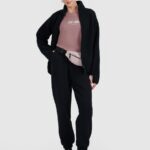 flīsa jaka fleece deep black 4f waw25tflef328 20s