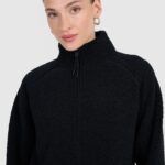 flīsa jaka fleece deep black 4f waw25tflef328 20s 2